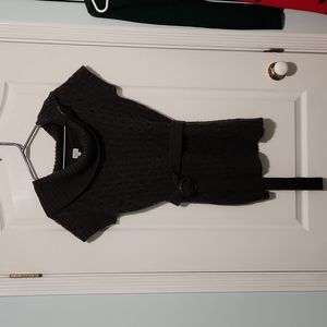 Grey knit tunic with matching belt Suzy shier size L